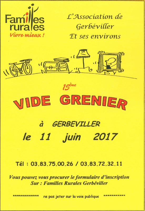 Vide grenier 11 juin