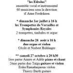 Concerts Les Amis de l'Orgue de Gerbéviller