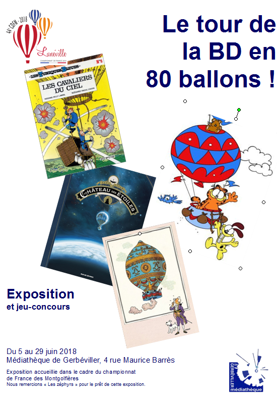 Exposition "Le tour de la BD en 80 ballons !"