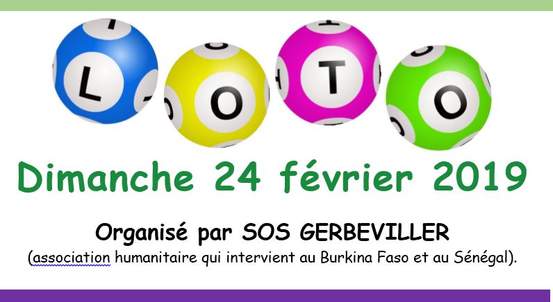 LOTO de SOS GERBEVILLER