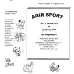 AGIR Sport Février