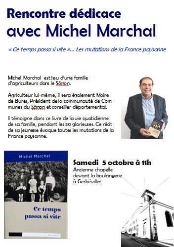 Rencontre dédicace avec Michel Marchal