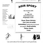 Agir Sport - du 26 février au 8 mars 2024