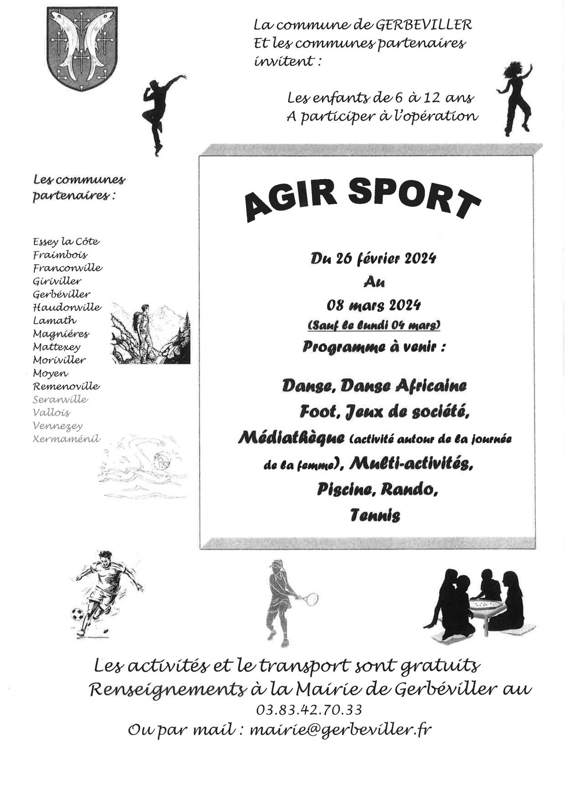 Agir Sport - du 26 février au 8 mars 2024
