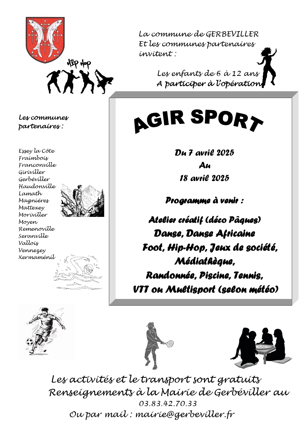 Agir Sports - vacances de printemps 2025